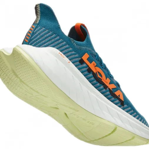 Shop Hoka Carbon X 3 Running Shoes – Blue Coral / Black Outlet Running Shoes