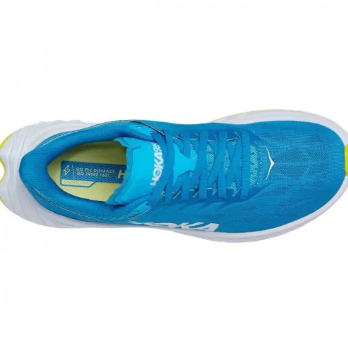 Discount Hoka One One Carbon X 2 Women's Running Shoes – Diva Blue / Citrus Sale Running Shoes