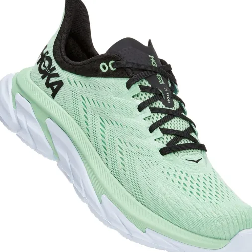 Fashion Hoka One One Clifton Edge Running Shoes – Green Ash / Outer Space Sale Running Shoes