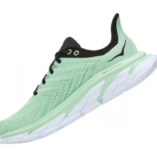Fashion Hoka One One Clifton Edge Running Shoes – Green Ash / Outer Space Sale Running Shoes