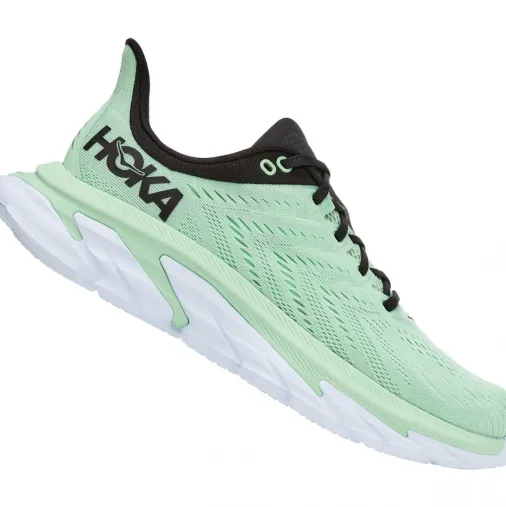 Fashion Hoka One One Clifton Edge Running Shoes – Green Ash / Outer Space Sale Running Shoes
