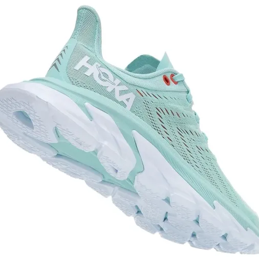 Sale Hoka One One Clifton Edge Women's Running Shoes – Eggshell Blue / White Discount Running Shoes