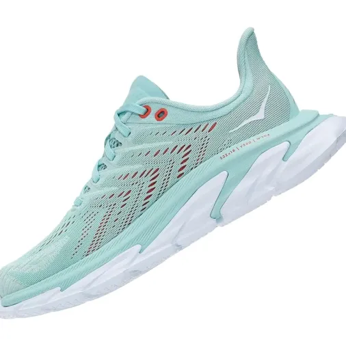 Sale Hoka One One Clifton Edge Women's Running Shoes – Eggshell Blue / White Discount Running Shoes