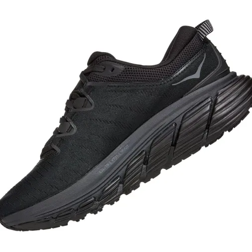 Cheap Hoka One One Gaviota 3 Wide Women's Running Shoes – Black / Black Outlet Running Shoes