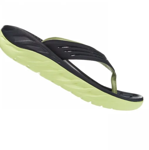 Outlet Hoka Ora Recovery Flip Thong Sandals – Blue Graphite / Butterfly Sale Running Shoes