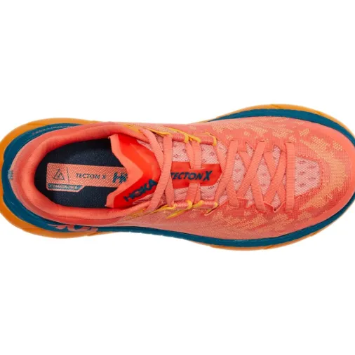Shop Hoka Tecton X Women's Running Shoes – Camellia / Blue Coral Sale Running Shoes